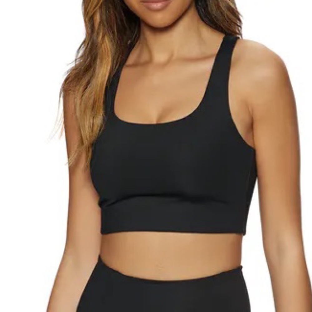 NWT Girlfriend Collective Black Sports Bra / Top Size S